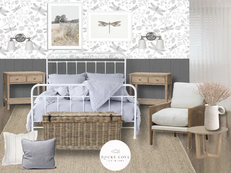 Country Coastal Bedroom Interior Design Mood Board by Rocky Cove Interiors on Style Sourcebook