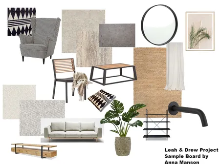 Leah & Drew Sample Board Interior Design Mood Board by LEAFY INTERIORS on Style Sourcebook