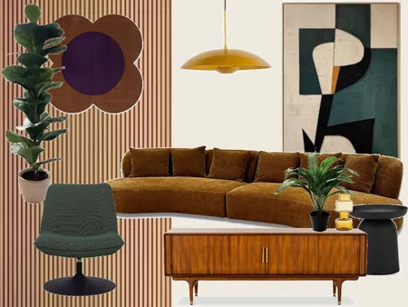 Mid-Century Modern Living Room Interior Design Mood Board by Prissilla Rademakers on Style Sourcebook