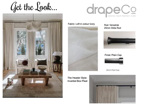Loft Drapes Interior Design Mood Board by DrapeCo on Style Sourcebook