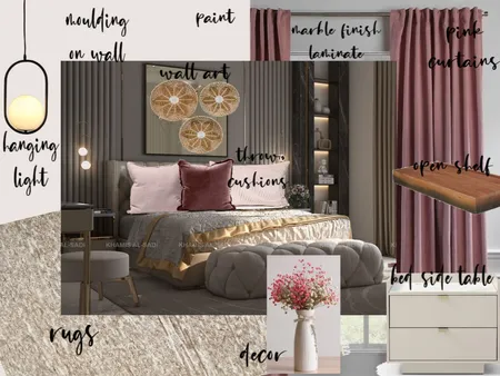 NG- MASTER BEDROOM Interior Design Mood Board by KITE CREATIONS on Style Sourcebook