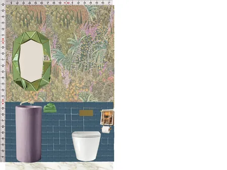 Powder Room Scale Design Green Interior Design Mood Board by dl2407 on Style Sourcebook