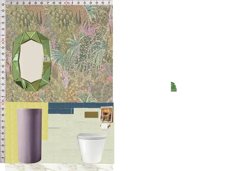 Powder Room Scale Design Green Interior Design Mood Board by dl2407 on Style Sourcebook