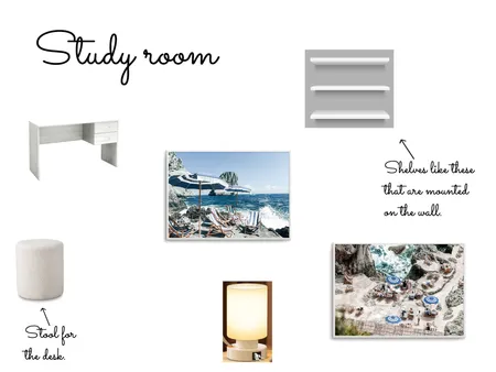 Study room mood board Interior Design Mood Board by Billie.Ingham on Style Sourcebook