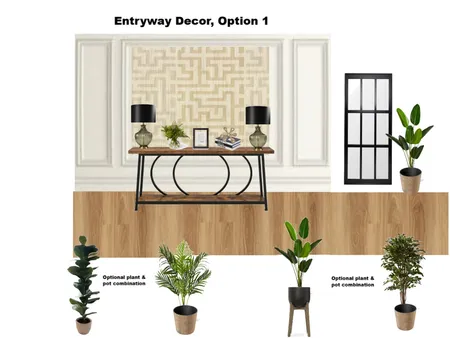 Catherine Madonsela's Residence- Entryway, Option 1 Interior Design Mood Board by Asma Murekatete on Style Sourcebook