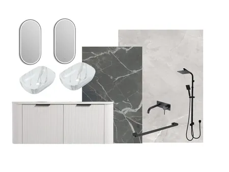 Master - bath Interior Design Mood Board by DesignSudio21