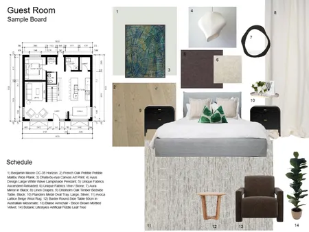 Guest Room 11 Interior Design Mood Board by mmacdonald_ on Style Sourcebook