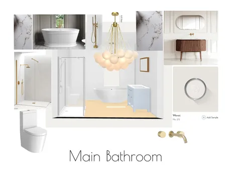 Main Bathroom Interior Design Mood Board by kerrie1486@gmail.cResourcesom on Style Sourcebook