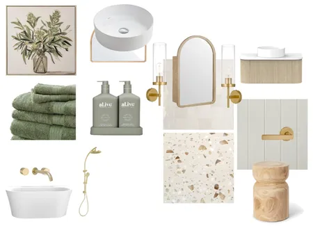 Dream Home Bathroom Interior Design Mood Board by Vickyh