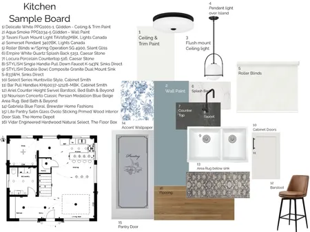 Kitchen Sample Board Interior Design Mood Board by Kara Reuter on Style Sourcebook