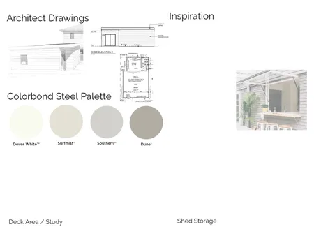 Shed / Unit Interior Design Mood Board by gemmaor on Style Sourcebook