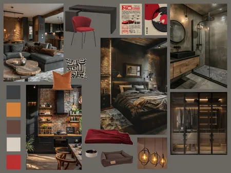 Industrial apartment Interior Design Mood Board by ekavose on Style Sourcebook