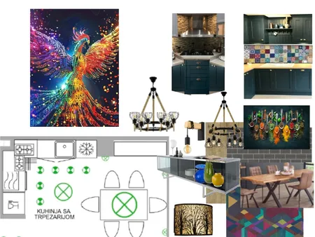 Diplomski rad - Kuhinja sa trpezarijom Interior Design Mood Board by Jandejan on Style Sourcebook