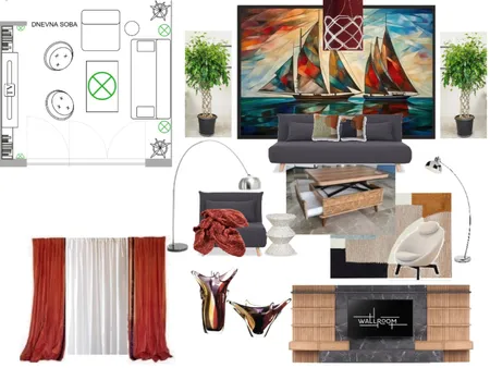 Diplomski rad - Dnevna soba Interior Design Mood Board by Jandejan on Style Sourcebook