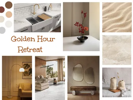 Golden Hour Retreat Interior Design Mood Board by Valentina Doria on Style Sourcebook