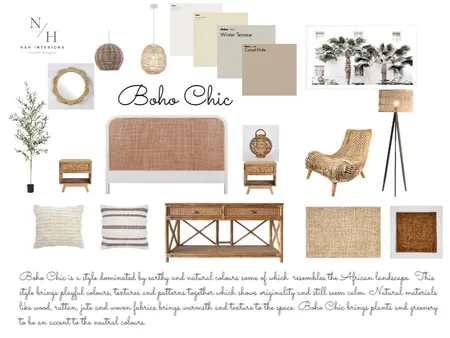 Boho Chic Moodboard Bedroom Interior Design Mood Board by Noelien on Style Sourcebook