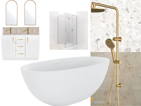 Lake Main Bath Interior Design Mood Board by staged design on Style Sourcebook