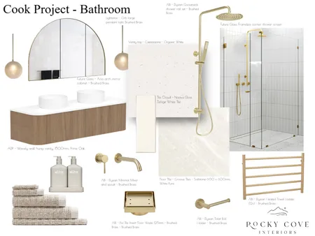 Cook Project - Bathroom Interior Design Mood Board by Rocky Cove Interiors on Style Sourcebook