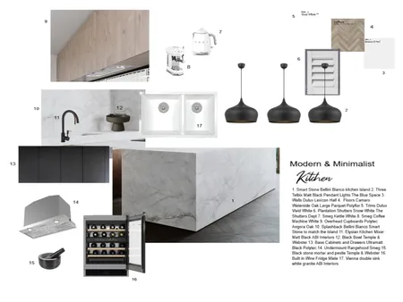 Modern & Minimalist Kitchen Interior Design Mood Board by houseofrein on Style Sourcebook