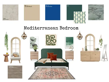 Mediterranean Bedroom Interior Design Mood Board by Jewel_V on Style Sourcebook