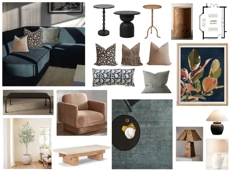 Hunters Hill - Lounge opt. 1 Interior Design Mood Board by ONE CREATIVE on Style Sourcebook