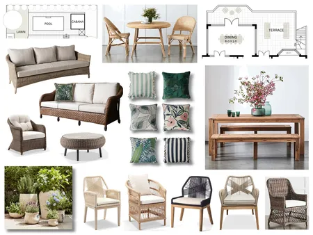 Hunters Hill - Alfresco & Cabana zones Interior Design Mood Board by ONE CREATIVE on Style Sourcebook