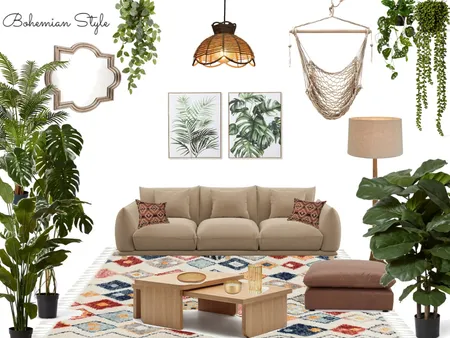 Bohemian Style Interior Design Mood Board by fafazri on Style Sourcebook