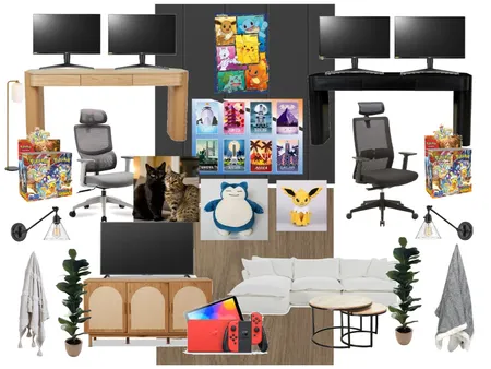 gaming room Interior Design Mood Board by h :) on Style Sourcebook