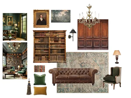 Traditional study Interior Design Mood Board by tormillerdesign@mac.com on Style Sourcebook