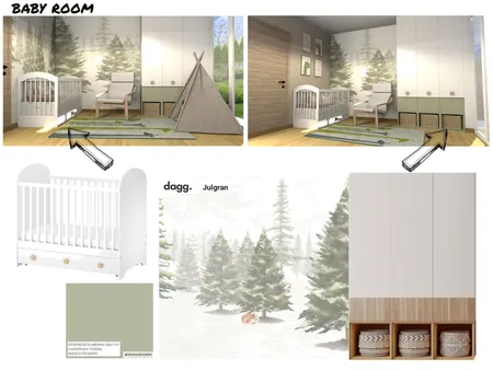Baby room Interior Design Mood Board by M-R ARH Slavica on Style Sourcebook