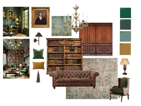 Traditional study Interior Design Mood Board by tormillerdesign@mac.com on Style Sourcebook