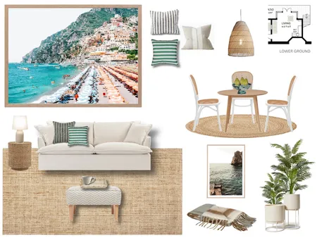 HUNTERS HILL - LG Living/Dining Revision 1 Interior Design Mood Board by ONE CREATIVE on Style Sourcebook
