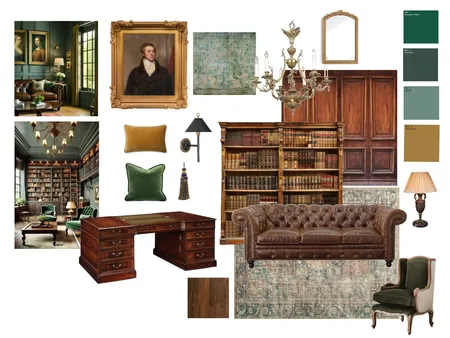 Traditional study Interior Design Mood Board by tormillerdesign@mac.com on Style Sourcebook