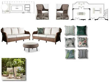 Hunters Hill - Alfresco & Cabana zones Revision 2. Interior Design Mood Board by ONE CREATIVE on Style Sourcebook