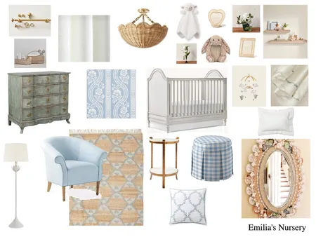 Emilia's Nursery Interior Design Mood Board by caileybwright@gmail.com on Style Sourcebook