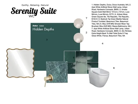 Serenity Suite Interior Design Mood Board by BaileyWhite on Style Sourcebook
