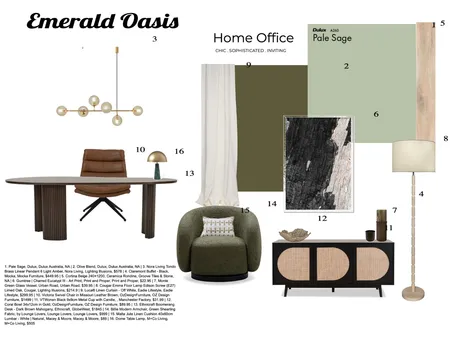 Emerald Oasis Interior Design Mood Board by BaileyWhite on Style Sourcebook