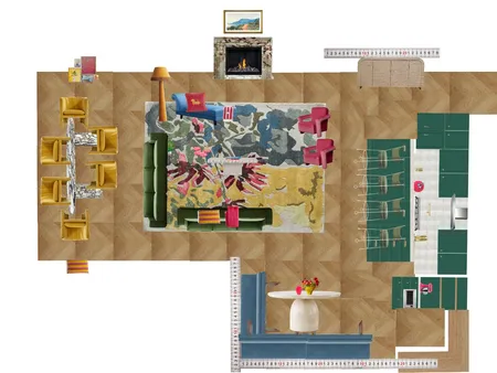 Great Room Space Planning Scale Interior Design Mood Board by dl2407 on Style Sourcebook
