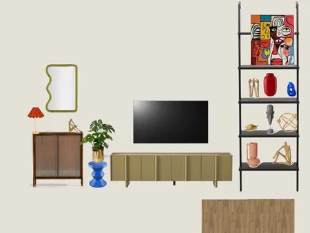 Mur TV compo bibliothèque Interior Design Mood Board by Farah.d on Style Sourcebook