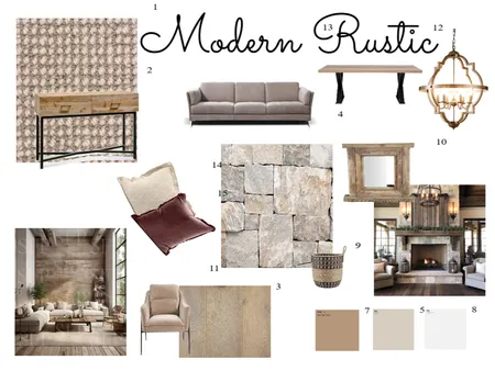 Modern Rustic Interior Design Mood Board by shagen1972 on Style Sourcebook