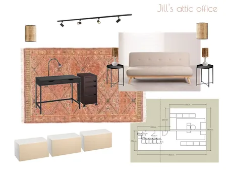 Jill's Attic Office Interior Design Mood Board by Atelier Cecilia Martin on Style Sourcebook