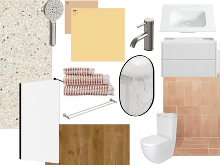 Bathroom - terracotta sunrise Interior Design Mood Board by Batalie on Style Sourcebook