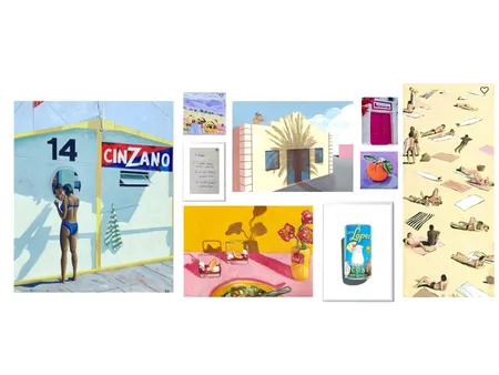 Bedroom Art 6 Interior Design Mood Board by cwloane@gmail.com on Style Sourcebook