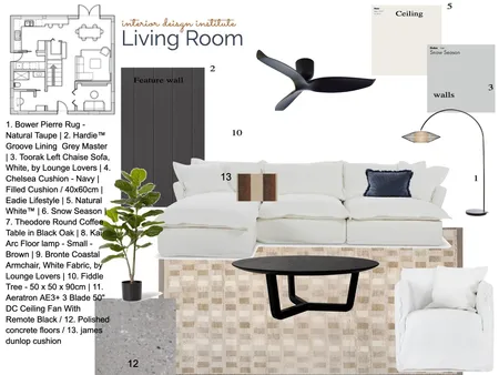 Lounge room Interior Design Mood Board by Clairemcgirr on Style Sourcebook