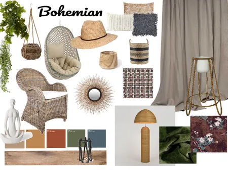 Bohemian Interior Design Mood Board by DaniëlleVeggieVamp on Style Sourcebook