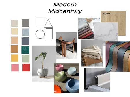 Midcentury Interior Design Mood Board by Pattern group on Style Sourcebook