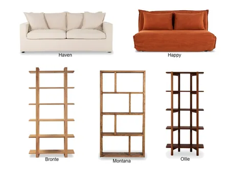Sofa Beds + Shelves Interior Design Mood Board by Brisbane Lounge Lovers on Style Sourcebook