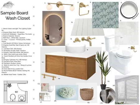 WC Sample Board Interior Design Mood Board by donellemurray on Style Sourcebook