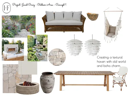 Janet Craig - Outdoor Concept 1 Interior Design Mood Board by Ivy + Finch Design on Style Sourcebook