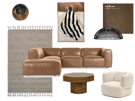 Warm Toned Living Room Interior Design Mood Board by Muse Design Co Interior Design on Style Sourcebook